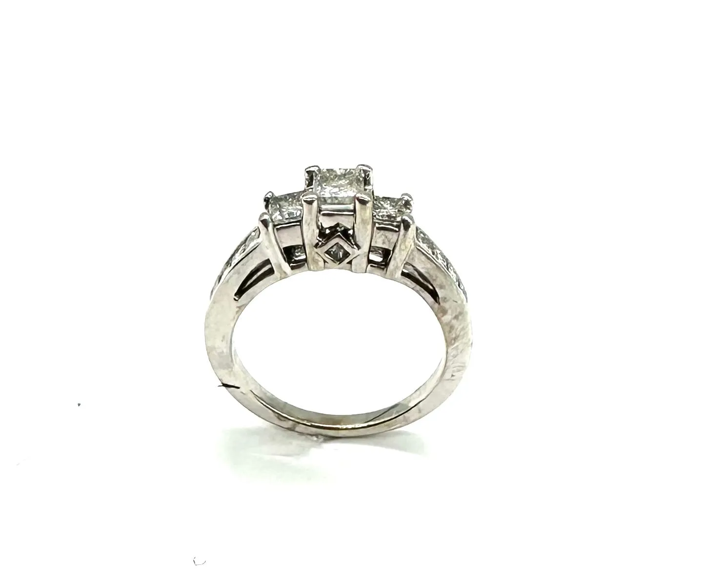 Princess Cut 3-Inline 1.15 CTW Diamond Ring