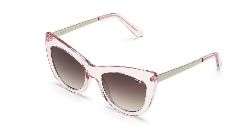 Quay Steal a Kiss Designer Sunglasses in Vibrant Pink Color