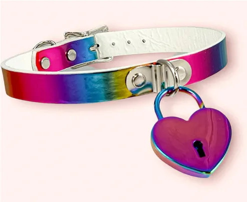 RAINBOW HEART LOCK mini