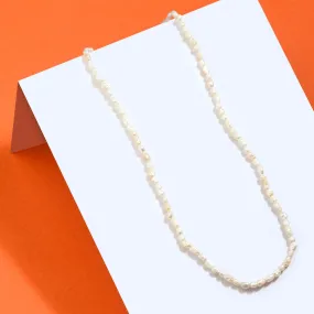 Real Gold Plated Z Seed Pearl Necklace For Women By Accessorize London