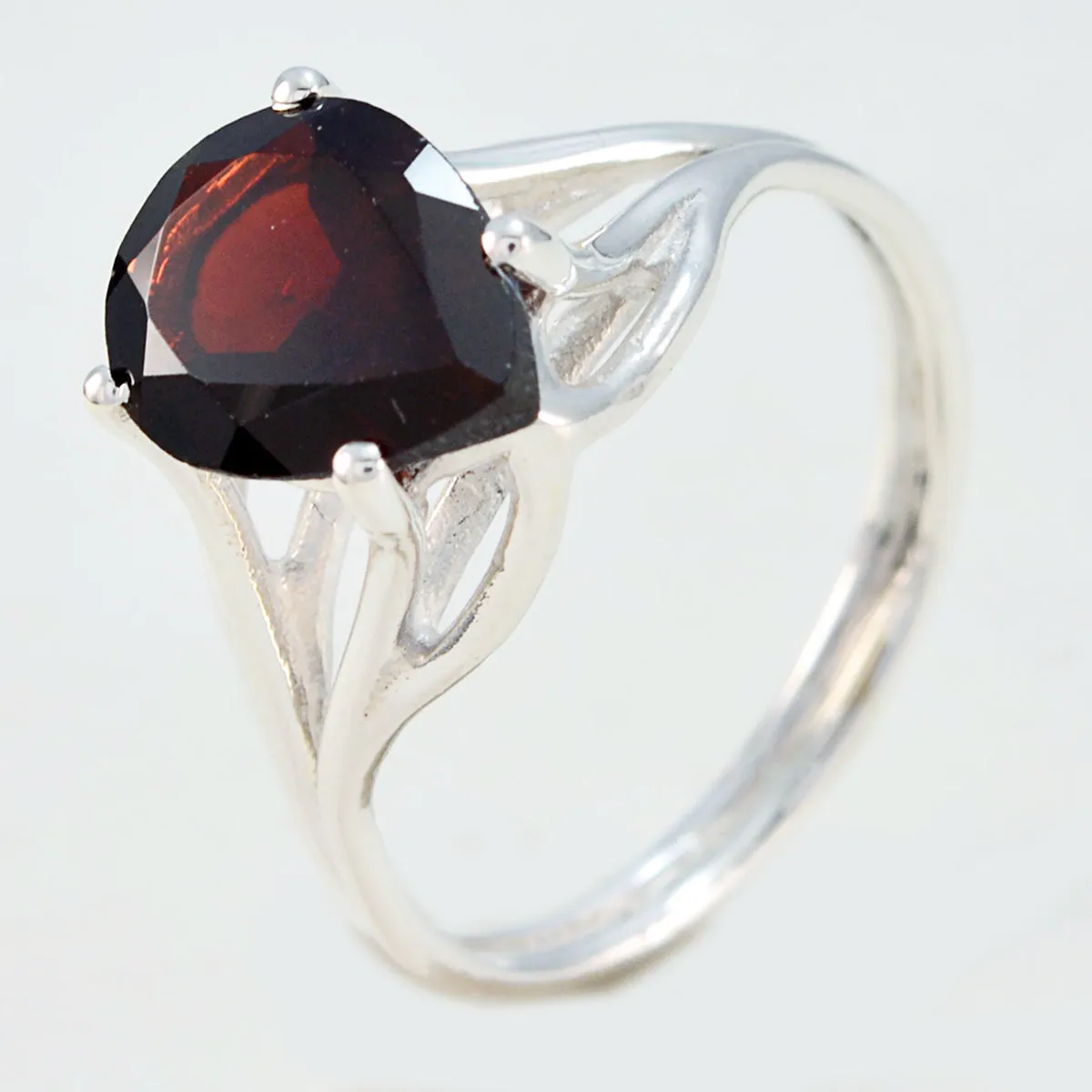 Riyo Bonnie Gemstone Garnet 925 Sterling Silver Ring Gifts