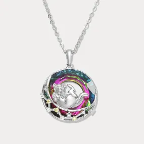 Rolling Cat On the Moon Necklace