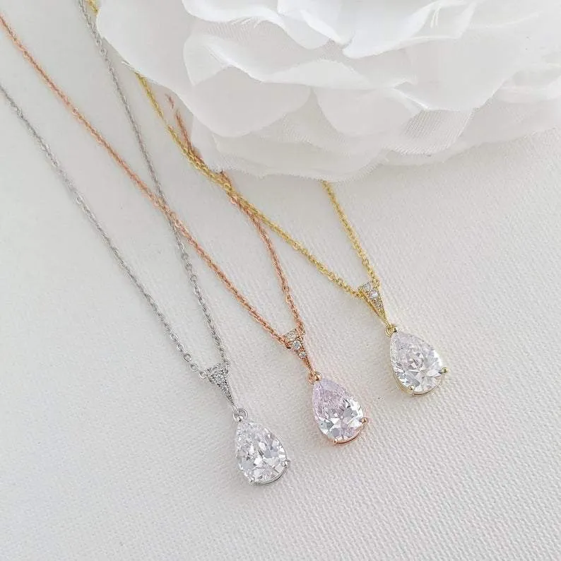 Rose Gold Jewelry Set for Wedding-Daisy