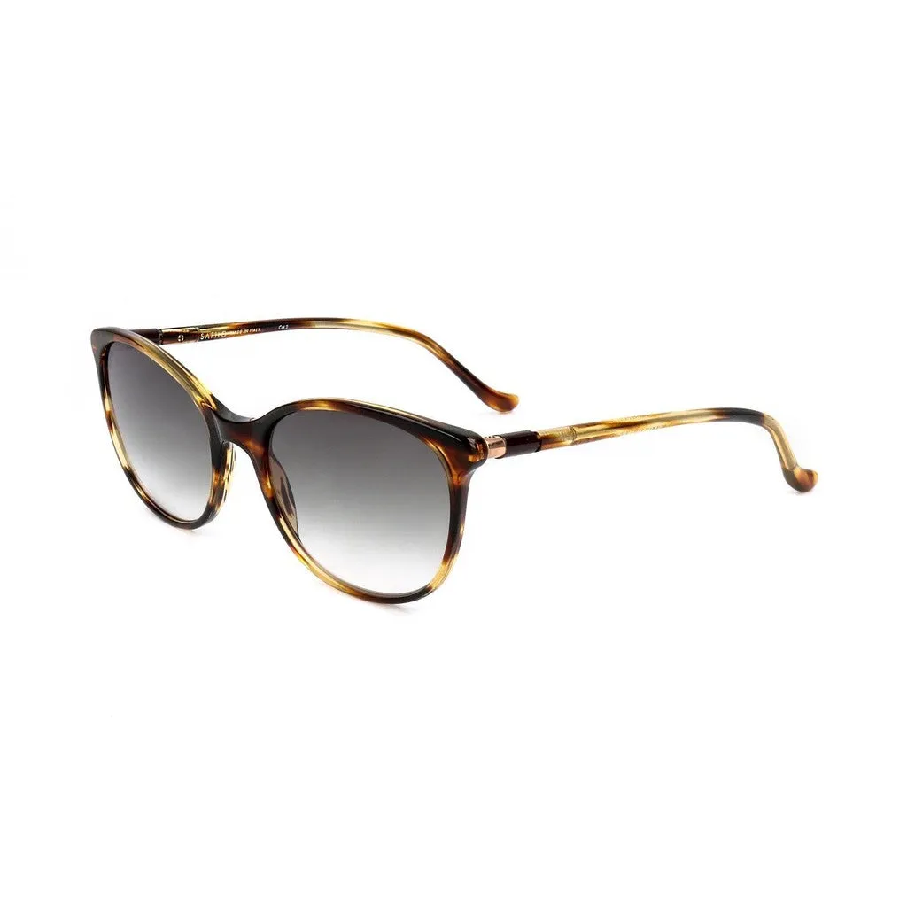 Safilo BURATTO07S Acetate Men's Sunglasses, Striped Brown