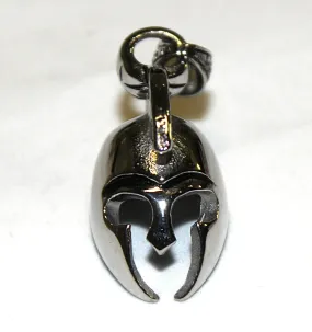 Stainless Steel Knight Helmet Pendant- UDINC0461