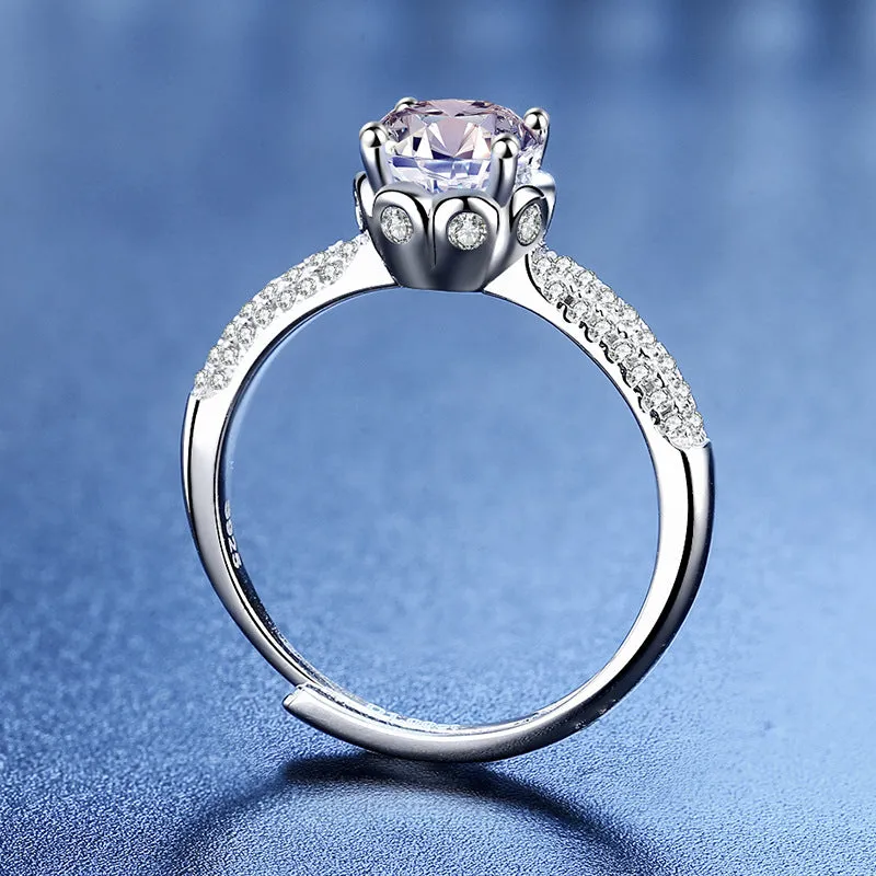 Starlight Queen Moissanite Ring