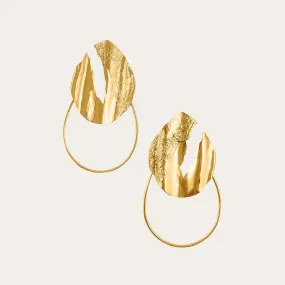 Statement Textured Hoop Earrings