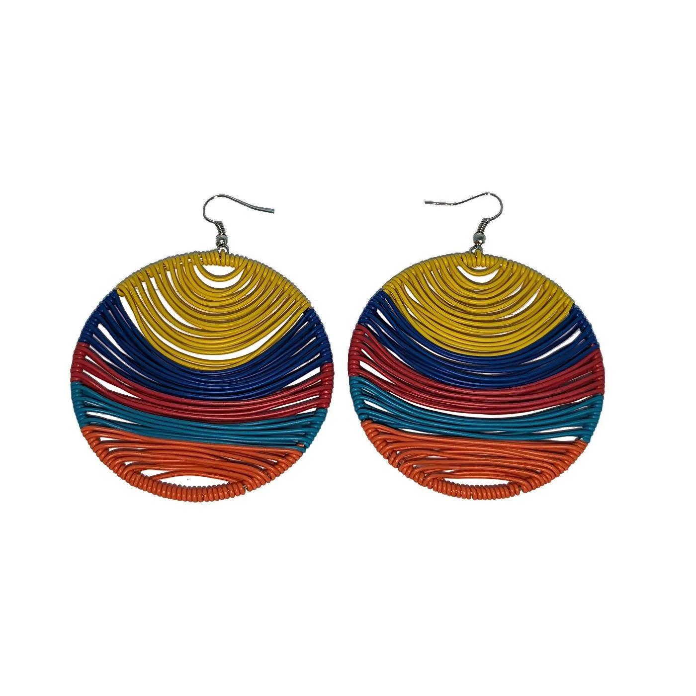 Telephone Wire Earrings - Summer Colors