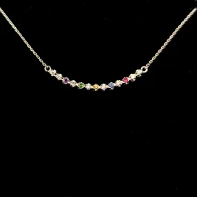 The Dover - Estate Diamonds Gemstones Platinum Smile Necklace