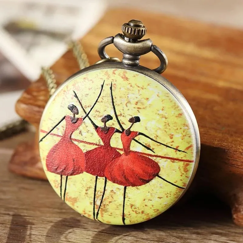 The Pas de Trois Ballerina Pocket Watch