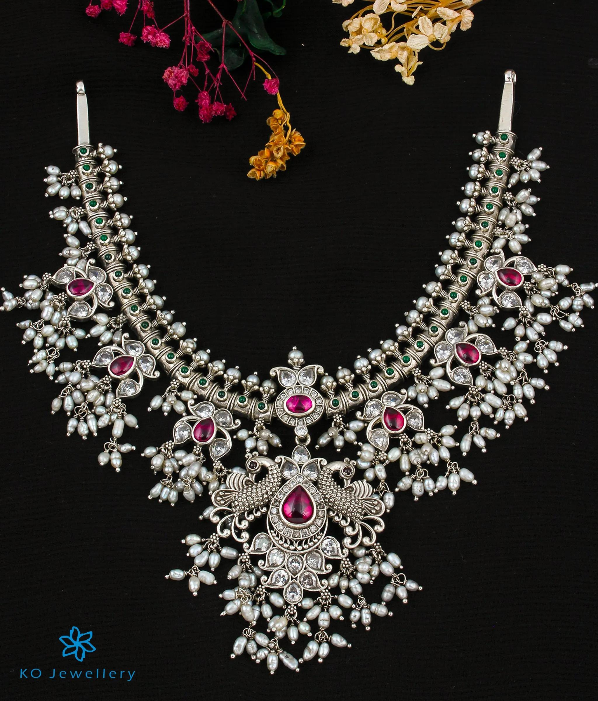 The Uddalaka Silver Guttapusalu Necklace (Short)