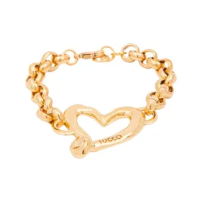 TUCCO SILHOUETTE HEART ROLO CHAIN BRACELET