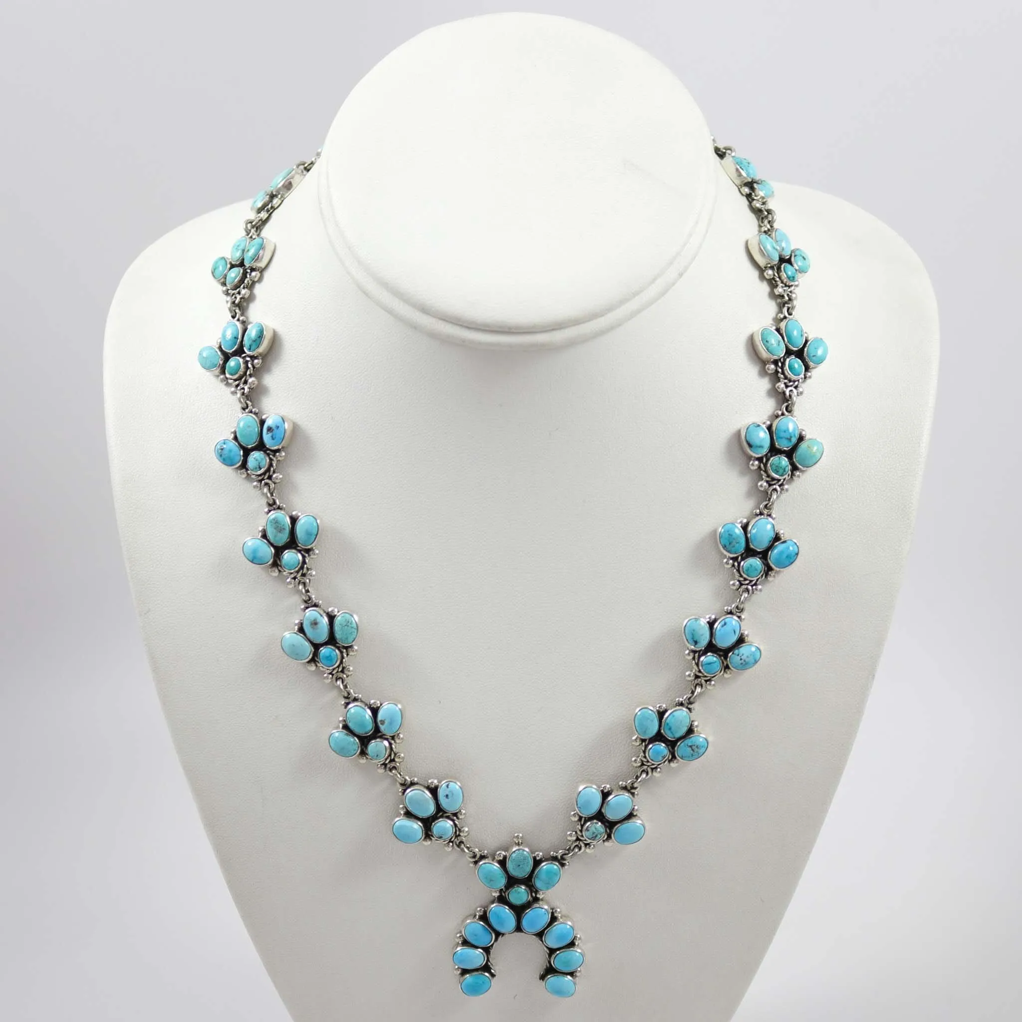 Turquoise Squash Blossom Necklace