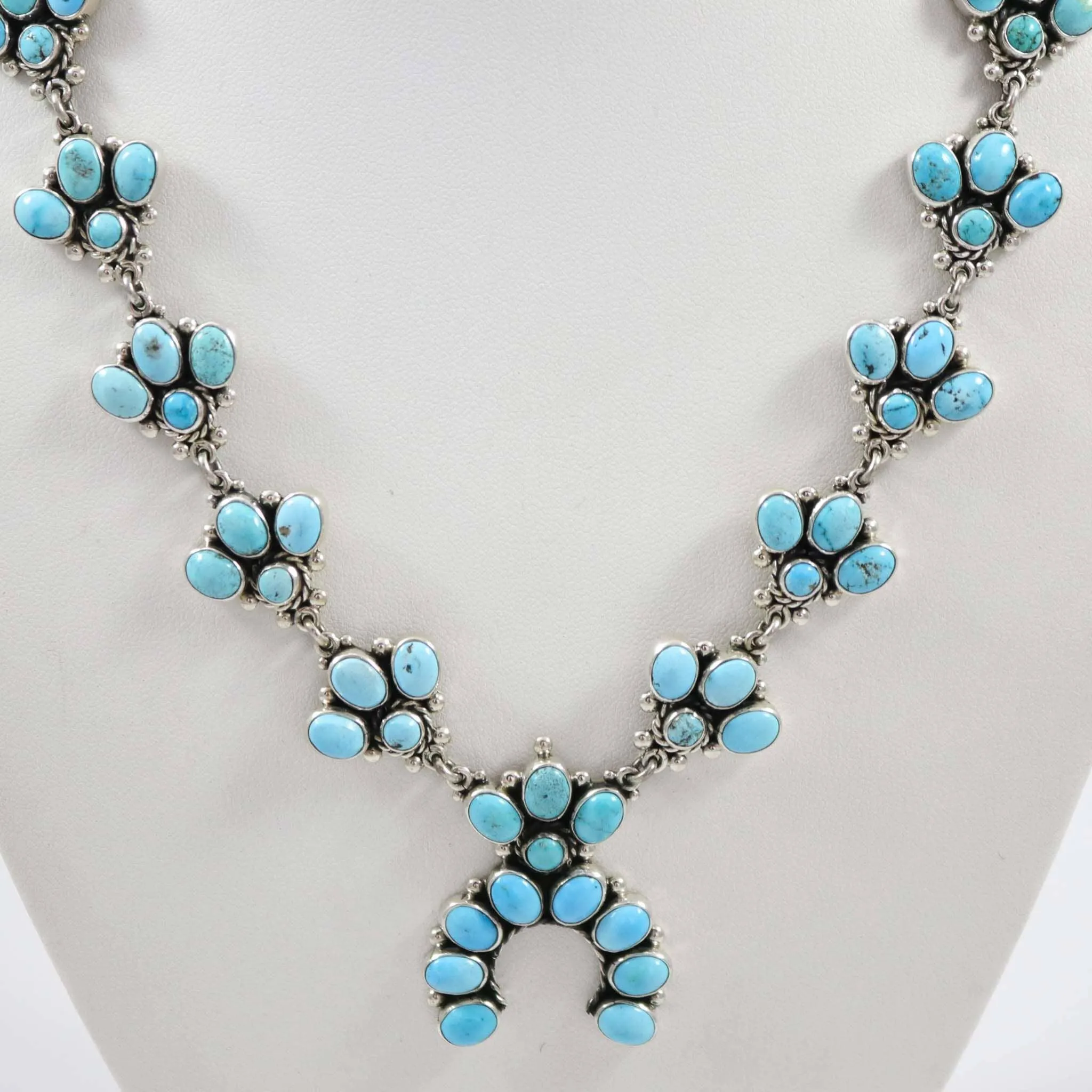 Turquoise Squash Blossom Necklace