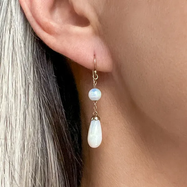 Victorian Opal Drop Earrings