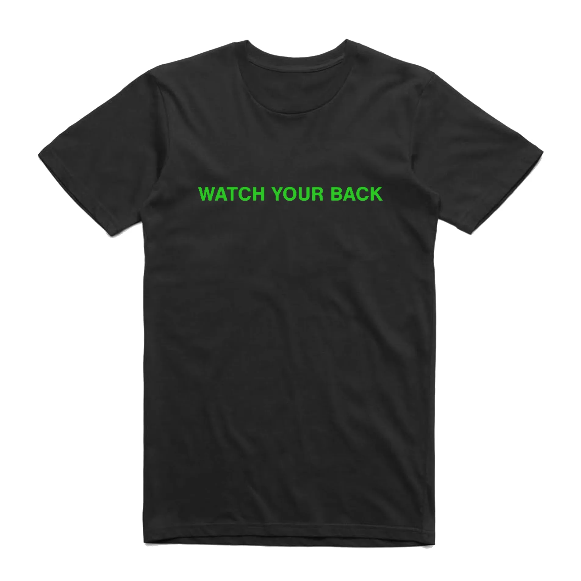 WATCH YOUR BACK TEE BLACK/NEON