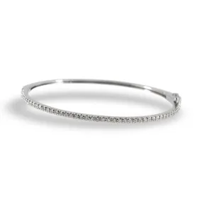 White Gold Diamond Bangle