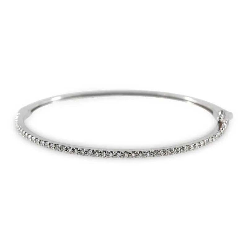 White Gold Diamond Bangle