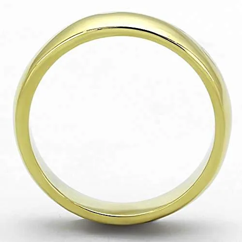 WildKlass Stainless Steel Wedding Ring IP Gold Unisex