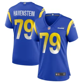 Women's Nike Rob Havenstein Royal Los Angeles Rams Game Jersey