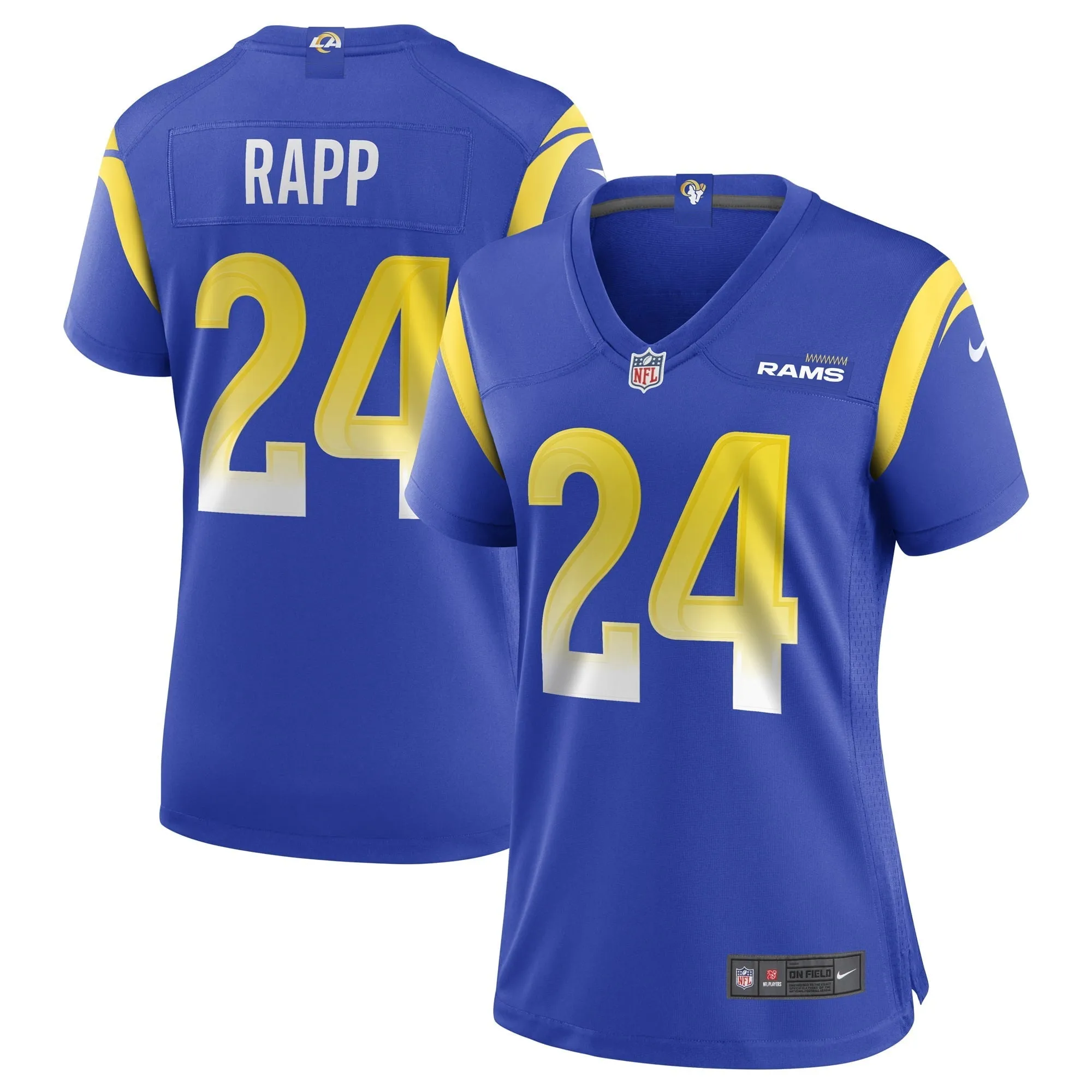 Women's Nike Taylor Rapp Royal Los Angeles Rams Game Jersey