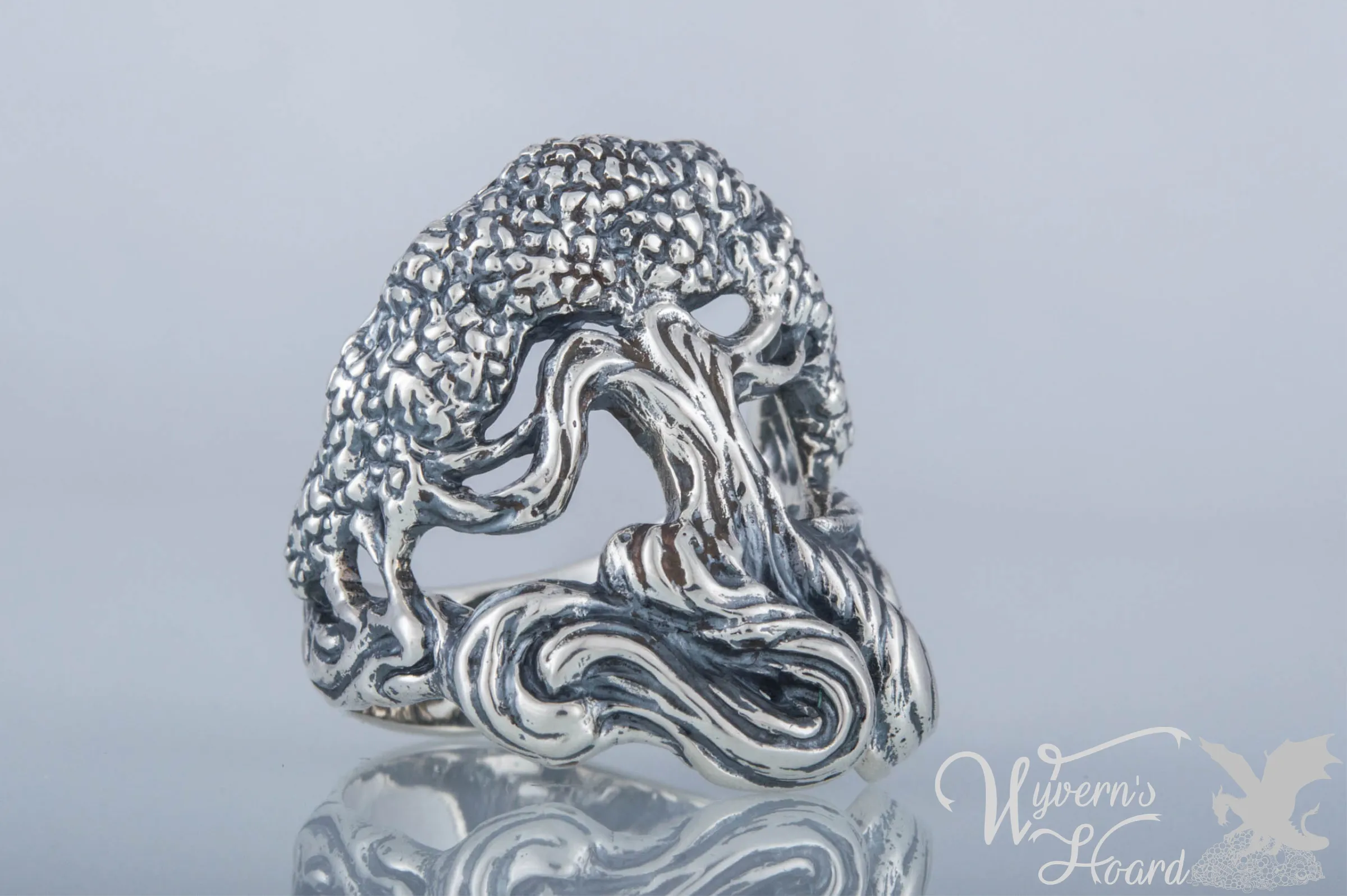 Yggdrasil World Tree Handmade Sterling Silver Ring