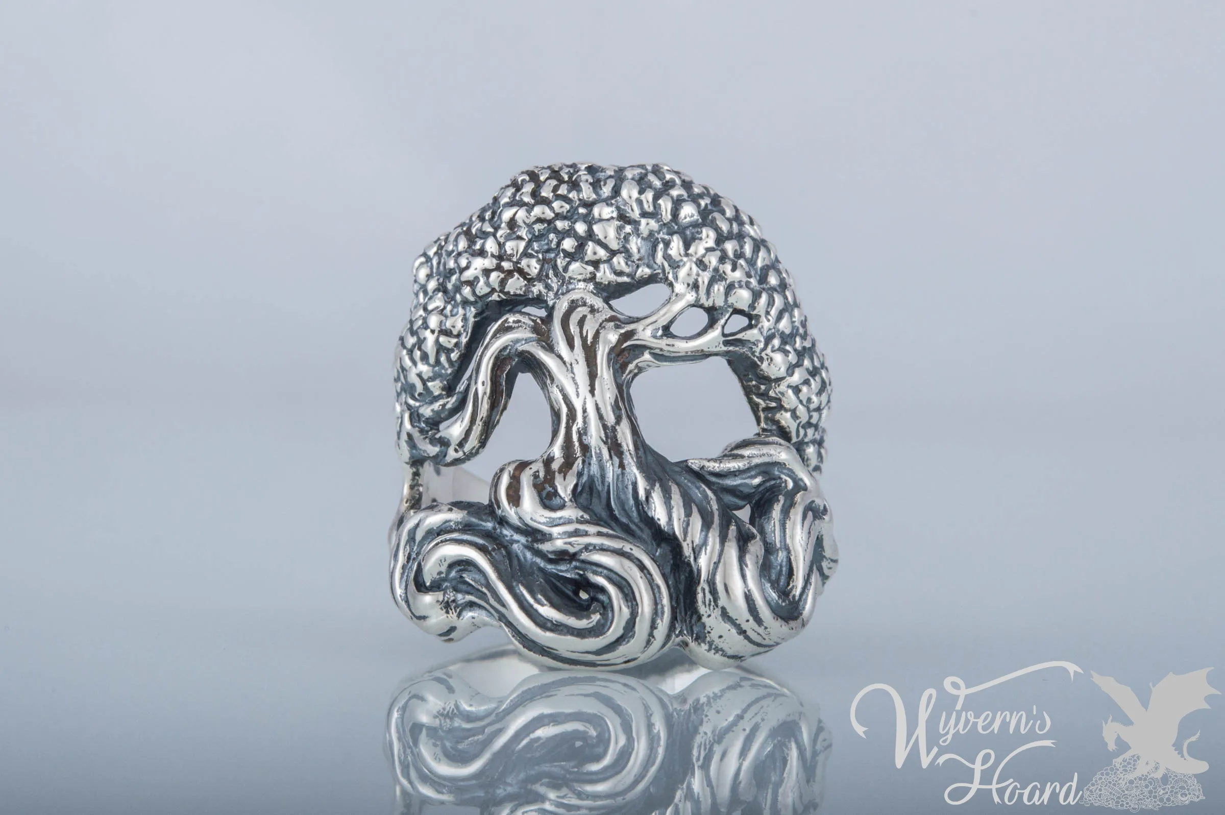 Yggdrasil World Tree Handmade Sterling Silver Ring