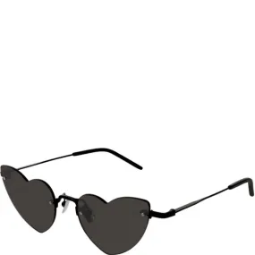 YSL SL3254 Lou Metal Heart Sunglasses, Black